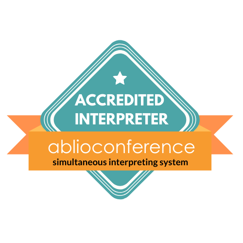 Badge interprete da remoto Ablio certified