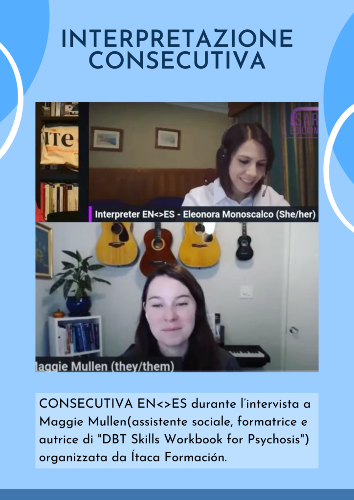 interprete intervista inglese spagnolo