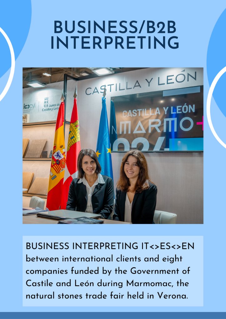 Eleonora Monoscalco, B2B/trade fair Italian interpreter in Veronafiere for the Spanish region of Castile and Leon